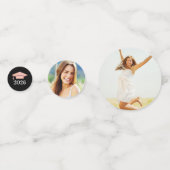 2025 Roos Gold Custom Photo Graduation Party Confetti (Voorkanten)