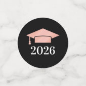 2025 Roos Gold Custom Photo Graduation Party Confetti (Kleine voorkant)