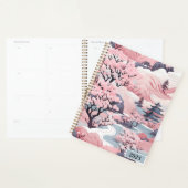 2025 Roze en Grijze Japanse Scenery Planner (Display)