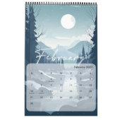 2025 rustige scènes kalender (Feb 2027)