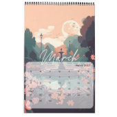 2025 rustige scènes kalender (Mar 2027)