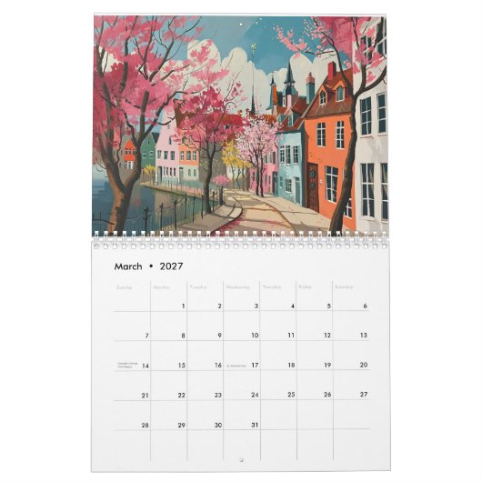 2025 Scandi Style Kalender (Mar 2027)