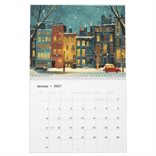 2025 Scandi Style Kalender (Jan 2027)