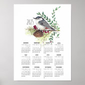 2025 Schattigee Nuthatch Poster Kalender (Voorkant)