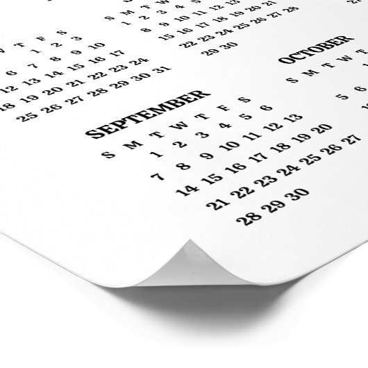 2025 Schattigee Tufted Titmouse Poster Kalender (Hoek)