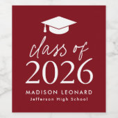 2025 Script Bourgondië Afstuderen Wijn Etiket (Enkel label)