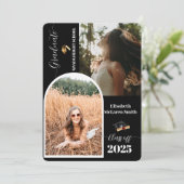 2025 Senior Aankondiging Kaart - Minimalist Gradua (Staand voorkant)