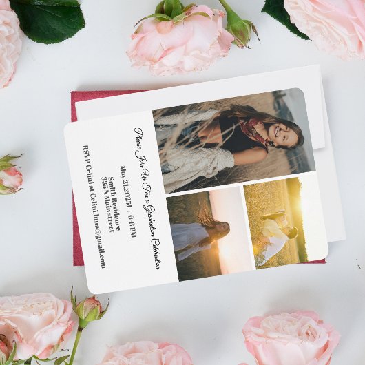 2025 Senior Aankondiging Kaart - Minimalist Gradua