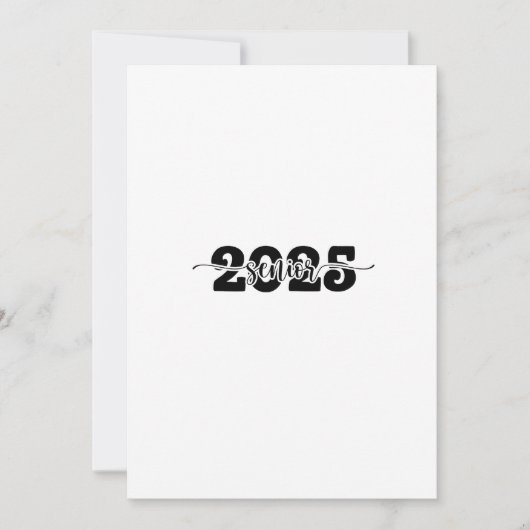 2025 Senior Afstuderen Klasse van 2025 School Kaart (Voorkant)