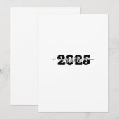 2025 Senior Afstuderen Klasse van 2025 School Kaart (Voorkant / Achterkant)