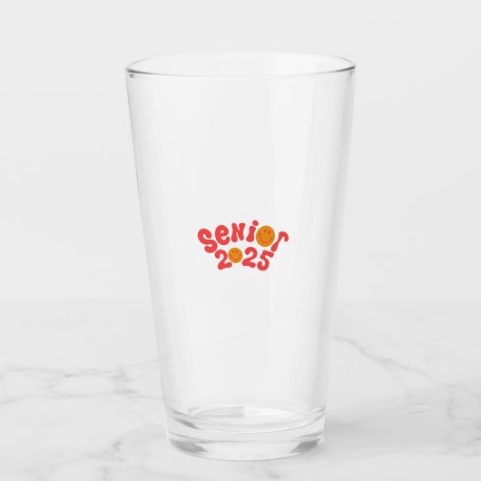 2025 Senior Afstuderen zomervakantie Afstuderen Glas (Voorkant)