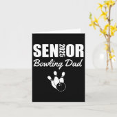 2025 Senior Bowling Dad Bowling Team Ouder Helper Kaart (Gele Bloem)