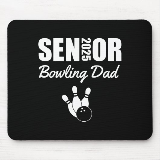 2025 Senior Bowling Dad Bowling Team Ouder Helper Muismat (Voorkant)