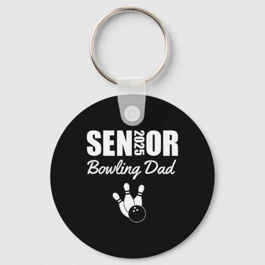 2025 Senior Bowling Dad Bowling Team Ouder Helper Sleutelhanger (Voorkant)