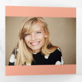 2025 Sherbet Fun Afstuderen Multi Foto Drieluik Aankondiging (Binnenzijde eerst)