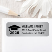 2025 Silver Afstuderen Retouradres Etiket (Insitu)