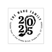 2025 Slang Jaar Lunar Nieuwjaar Retouradres Rubberstempel (Afrduk)