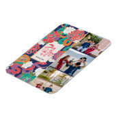 2025 Slangenbloem Chinees Nieuwjaar 3 Foto's Magneet (Linkerzijde)