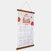 2025 Snake Zodiac Chinese Nieuwjaarskalender Hangend Wandkleed (Gebogen)