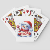 2025 Sneeuwman Pokerkaarten (Achterkant)