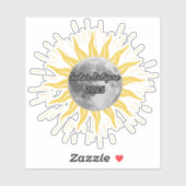2025 Solar Eclipse Celebration Party Sticker (Vel)