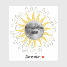 2025 Solar Eclipse Celebration Party Sticker