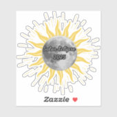 2025 Solar Eclipse Geheugenboek Sticker (Vel)