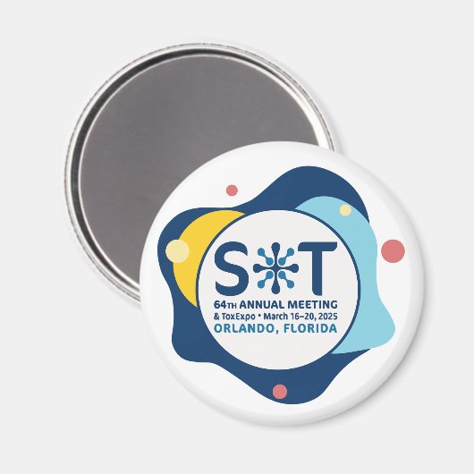2025 SOT Jaarvergadering en ToxExpo magneet (Voorkant / Achterkant)