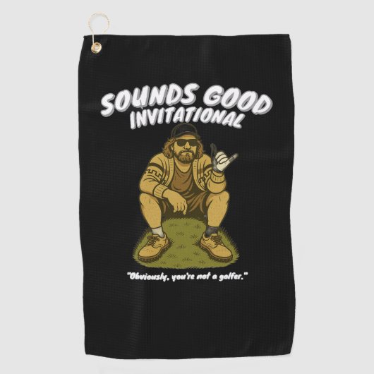 2025 Sounds Good Invitational T-shirt Golfhanddoek (Voorkant)