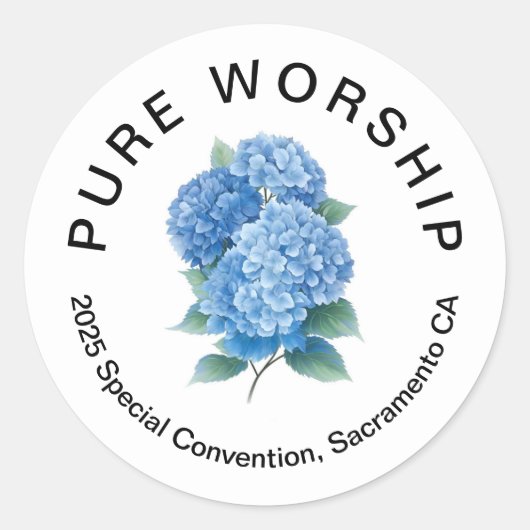 2025 Special Convention Keepsake | JW Ronde Sticker (Voorkant)