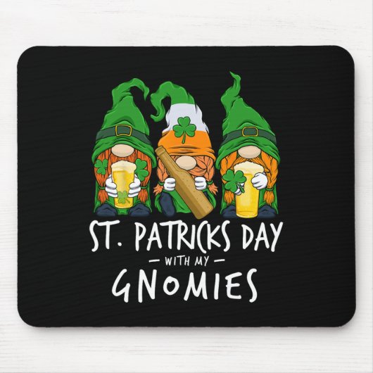 2025 St. Patrick's Dag Met Mijn Kabouters Bierdrin Muismat (Voorkant)