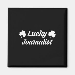 2025 St. Patrick's Day Journalist Media Tv Nieuws Magneet