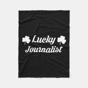 2025 St Patricks Day Journalist Media TV Nieuws Re Fleece Deken