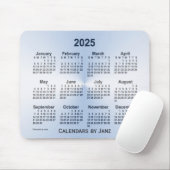 2025 Steel Blue Calendar van Janz Muismat (Met muis)