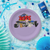 2025 "Straight Outta Senior Year"Afstudeerfeest Papieren Bordje (Feest)