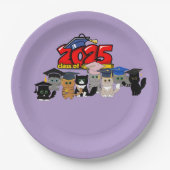 2025 "Straight Outta Senior Year"Afstudeerfeest Papieren Bordje (Voorkant)