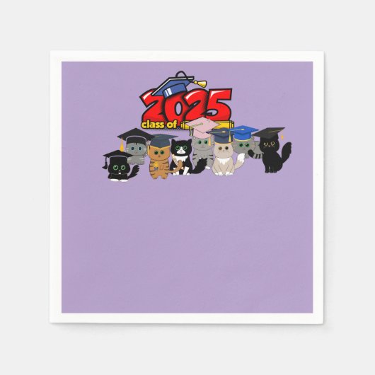 2025 "Straight Outta Senior Year"Afstudeerfeest Servet (Voorkant)