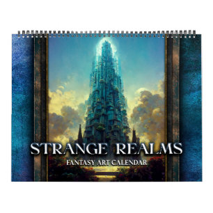 2025 Strange Realms 2 Fantasy Kunstkalender Kalender