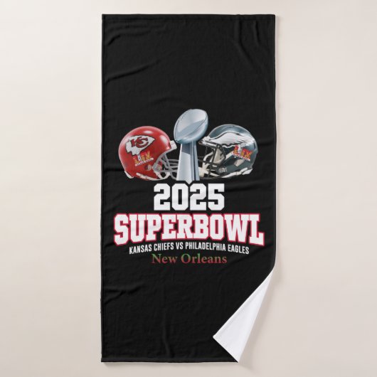 2025 Super Bowl Showdown Badhanddoek (Badhanddoek)