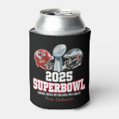 2025 Super Bowl Showdown Blikjeskoeler (Blikje Voorkant)