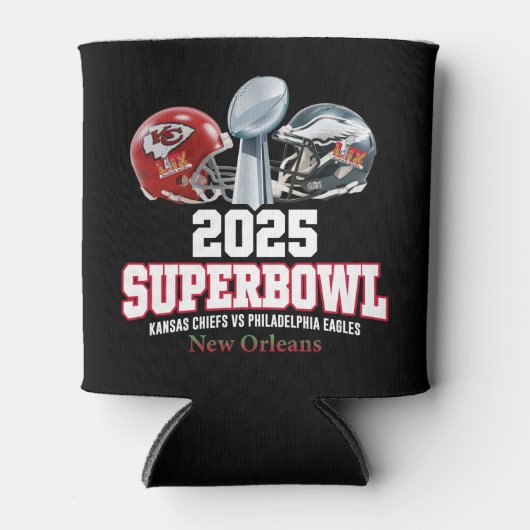 2025 Super Bowl Showdown Blikjeskoeler (Voorkant)