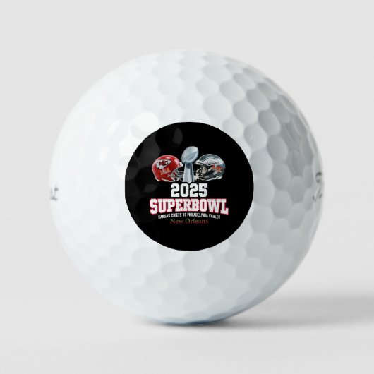 2025 Super Bowl Showdown Golfballen (Voorkant)