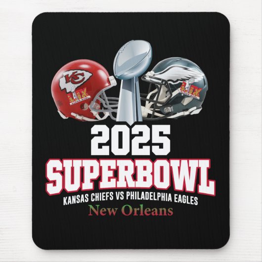 2025 Super Bowl Showdown Muismat (Voorkant)