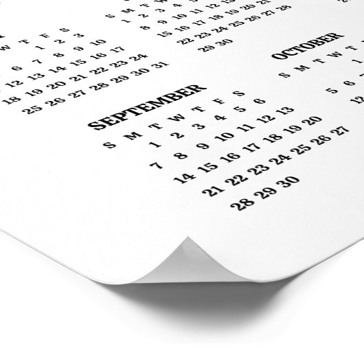 2025 Sweet Chickadee Poster Kalender (Hoek)