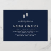 2025 Tassel Joint Photo Graduation Party Folie Uitnodiging (Achterkant)