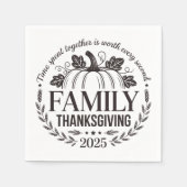 2025 Thanksgiving Family Keepsake Design Servet (Voorkant)