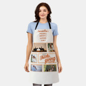 2025 Thanksgiving Fotocollage Familie Matching Schort (Gedragen)