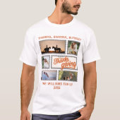 2025 Thanksgiving Fotocollage Familie Matching T-shirt (Voorkant)