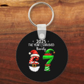 2025 The Year I Survived 67 Funny Meme Six Seven C Sleutelhanger (Voorkant)