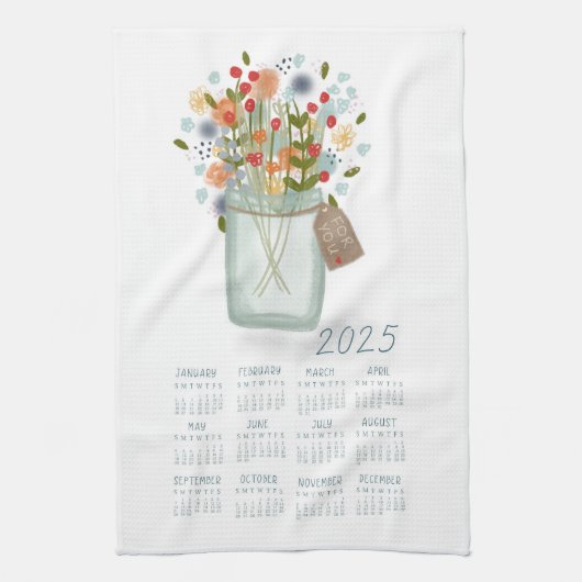 2025 Theedoek Kalender Bloempot Kathrin Legg (Verticaal)